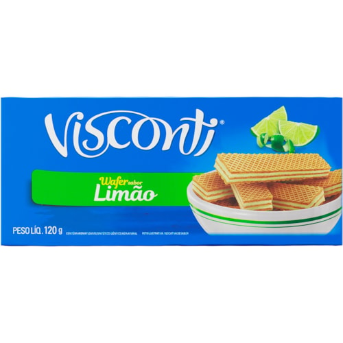 Biscoito Wafer Visconti Limão 120g