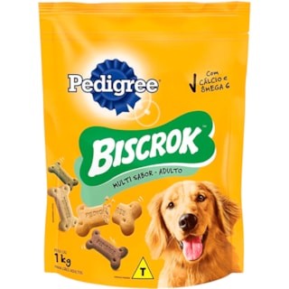 Biscoitos Caninos Biscrok Adulto Multi Sabor 1Kg
