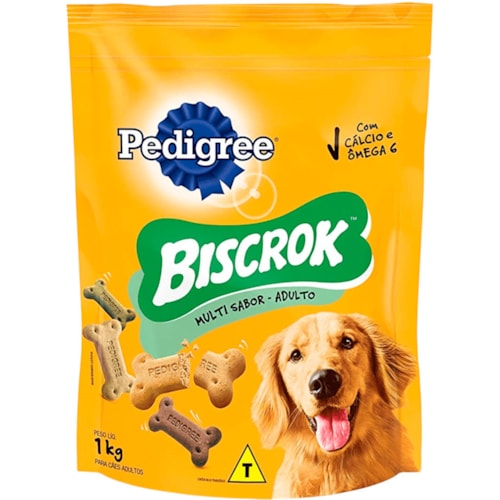Biscoitos Caninos Biscrok Adulto Multi Sabor 1Kg