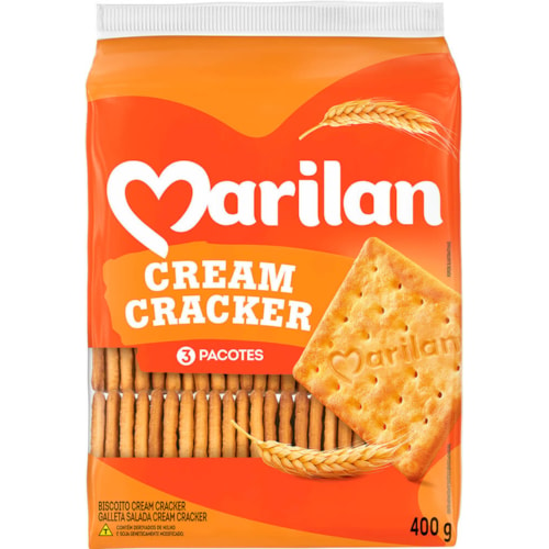 Biscoitos Cream Cracker Marilan 400g