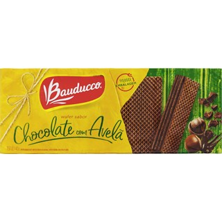 Biscoitos Wafers Bauducco 140g Chocolate e Avelã