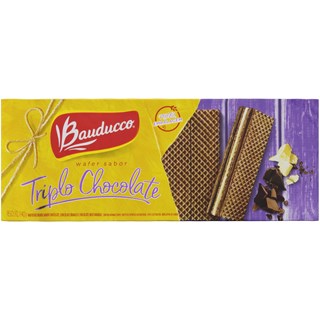 Biscoitos Wafers Bauducco 140g Triplo Chocolate