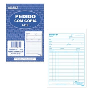 Bloco Pedido São Domingos Com Cópia 1/18 25x2 Vias