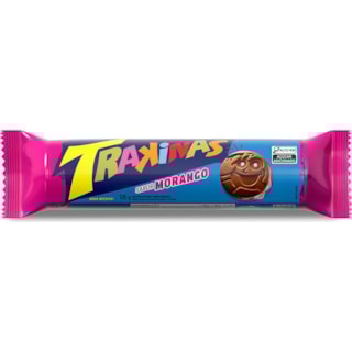 Bolacha Trakinas Recheada Morango 126g