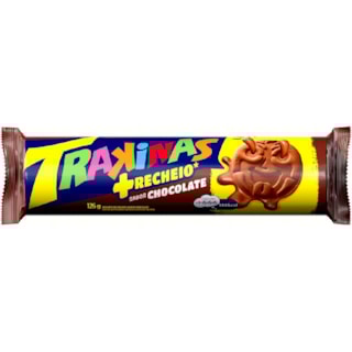 Bolachas Trakinas Recheada Mais Chocolate 126g