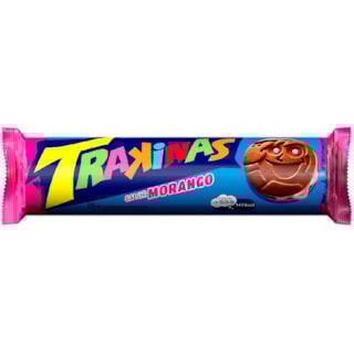 Bolachas Trakinas Recheada Mais Morango 126g