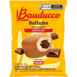 Bolinho Bauducco Sabor Baunilha Recheio de Chocolate 40g