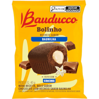 Bolinho Bauducco Sabor Chocolate e Baunilha 40g