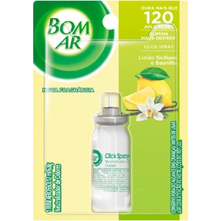 Bom Ar Air Wick Click Spray Limão Siciliano e Baunilha Refil 12ml