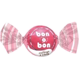 Bombom Bon O Bon Morango e Creme Pacote 50 Unidades