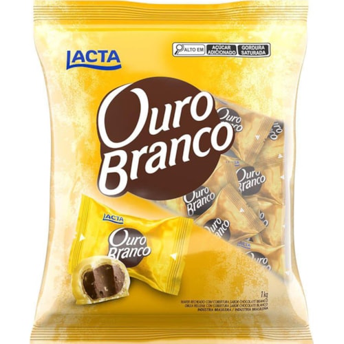 Bombom Lacta Ouro Branco Pacote 1kg