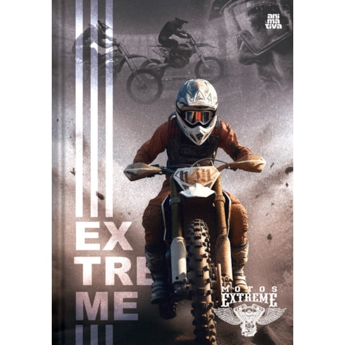 Caderno 1/4 Animativa Motos Extreme 80Fl