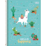 Caderno 1 Matéria Espiral Capa Dura Universitário Tilibra Hello! 80Fls