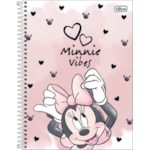 Caderno 1 Matéria Minnie Light Espiral Capa Dura Universitário Tilibra