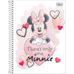 Caderno 1 Matéria Minnie Light Espiral Capa Dura Universitário Tilibra