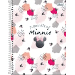 Caderno 1 Matéria Minnie Light Espiral Capa Dura Universitário Tilibra