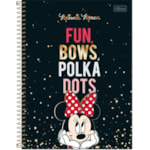 Caderno 10 MT Minnie Espiral Capa Dura Colegial Tilibra 160 Folhas