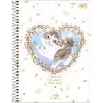 Caderno 10 MT Tilibra Espiral Capa Dura Universitário Jolie Pet 160 FL