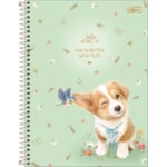 Caderno 10 MT Tilibra Espiral Capa Dura Universitário Jolie Pet 160 FL