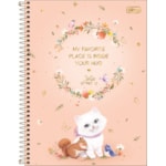 Caderno 10 MT Tilibra Espiral Capa Dura Universitário Jolie Pet 160 FL
