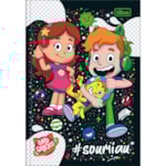 Caderno Brochura Capa Dura 1/4 Gato Galáctico Tilibra 80 Folhas