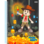 Caderno Brochura São Domingos Pixel Craft Capa Dura 80 Folhas