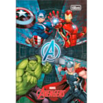 Caderno Brochura Tilibra Avengers 1/4 Capa Dura 48 Folhas