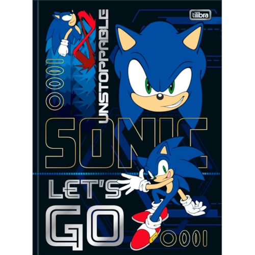 Caderno Brochura Tilibra Sonic Capa Dura 80 Folhas