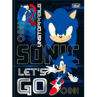 Caderno Brochura Tilibra Sonic Capa Dura 80 Folhas