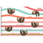 Caderno Capa Dura de Cartografia Espiral Tilibra Nap Nap 80 Folhas