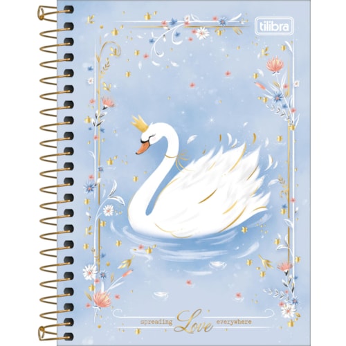 Caderno Capa Dura Tilibra Espiral 1/4 Royal 80 Folhas