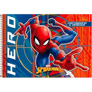 Caderno Cartografia Tilibra Spider-Man 80 Folhas