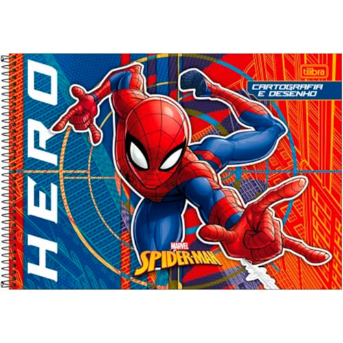 Caderno Cartografia Tilibra Spider-Man 80 Folhas