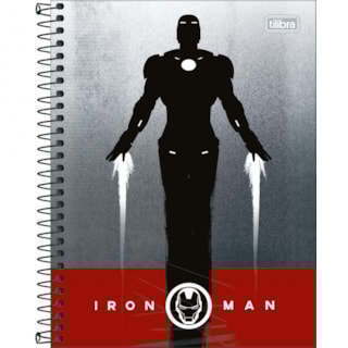 Caderno Colegial Tilibra Avengers Espiral Capa Dura 80FL