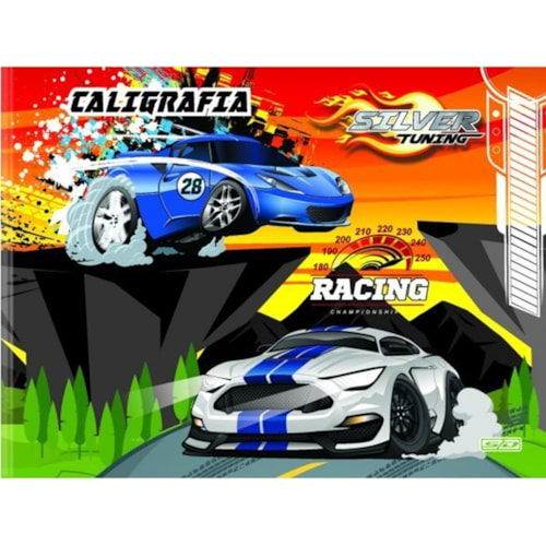 Caderno de Caligrafia São Domingos Silver Tunning 1/4 48Fl