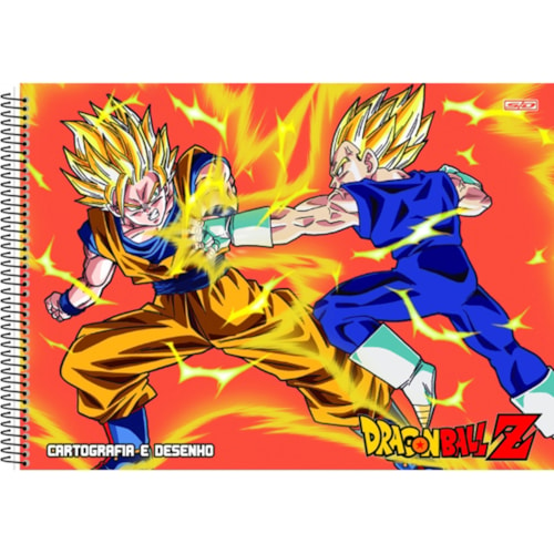 Caderno de Desenho São Domingos Dragon Ball 60Fl - Destro