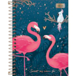 Caderno Espiral Capa Dura 1/4 Aloha Tilibra 80 Folhas