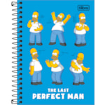 Caderno Espiral Capa Dura 1/4 Simpsons Tilibra 80 Folhas