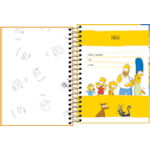 Caderno Espiral Capa Dura 1/4 Simpsons Tilibra 80 Folhas