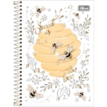 Caderno Espiral Capa Dura Tilibra 1/4 Honey Bee 80 Folhas
