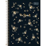 Caderno Espiral Capa Dura Tilibra 1/4 Honey Bee 80 Folhas