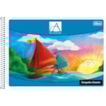 Caderno Espiral Capa Flexível Cartografia e Desenho Tilibra 48 Folhas