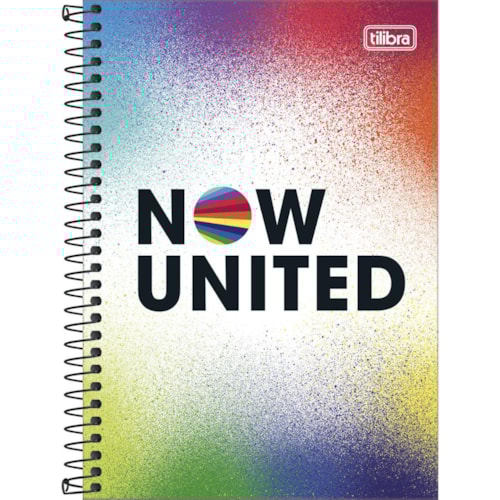 Caderno Espiral Tilibra 1/4 Now United Capa Dura 80 Folhas