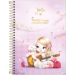 Caderno Espiral Tilibra Jolie 1/4 80 Folhas