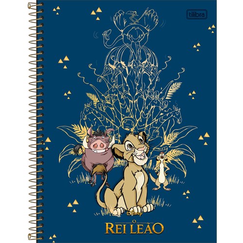 Caderno Rei Leão de Cartografia e Desenho Espiral Capa Dura