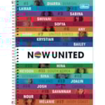 Caderno Espiral Universitário Tilibra 1 Matéria Now United 80 Folhas
