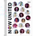 Caderno Espiral Universitário Tilibra 1 Matéria Now United 80 Folhas