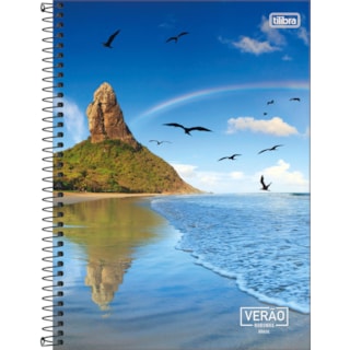 Caderno Espiral Universitário Tilibra 16 Matérias Verão 320 Folhas