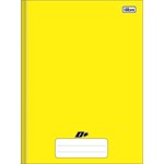 Caderno Linguagem Brochura Tilibra D+ Capa Dura Amarelo 48 Folhas