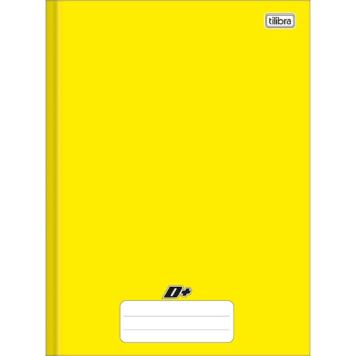 Caderno Linguagem Brochura Tilibra D+ Capa Dura Amarelo 48 Folhas